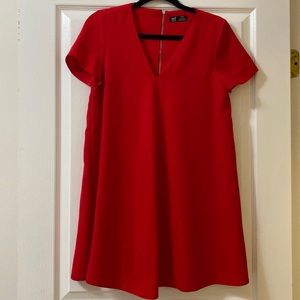 Zara TRF Collection’s Red Short Sleeve Shift Dress